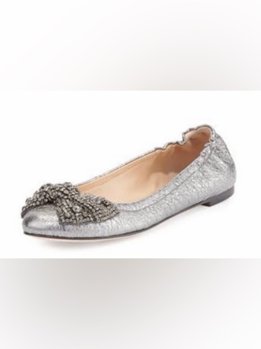 Tory Burch Silver Ballet Flat - Women